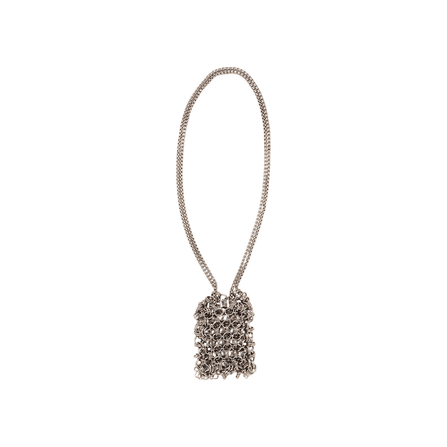 Чанта през рамо MARTINE ALI GOAT Exclusive Chainmail Double Strap Bag In Gunmetal Металик | MA226162401 HSG, 0