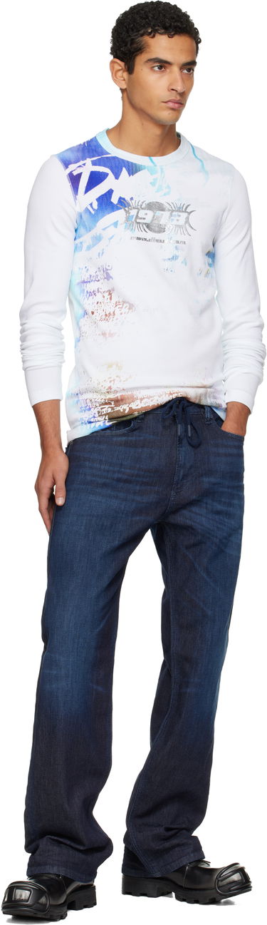 Тениска Diesel Long Sleeve Abstract Graphic T-shirt Многоцветен | A19435-0JEAI-141A, 3