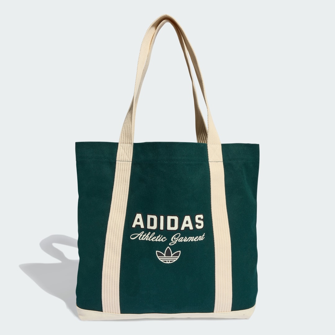 Голяма пазарска чанта adidas Performance Canvas Tote Bag Зелено | KF2042, 0