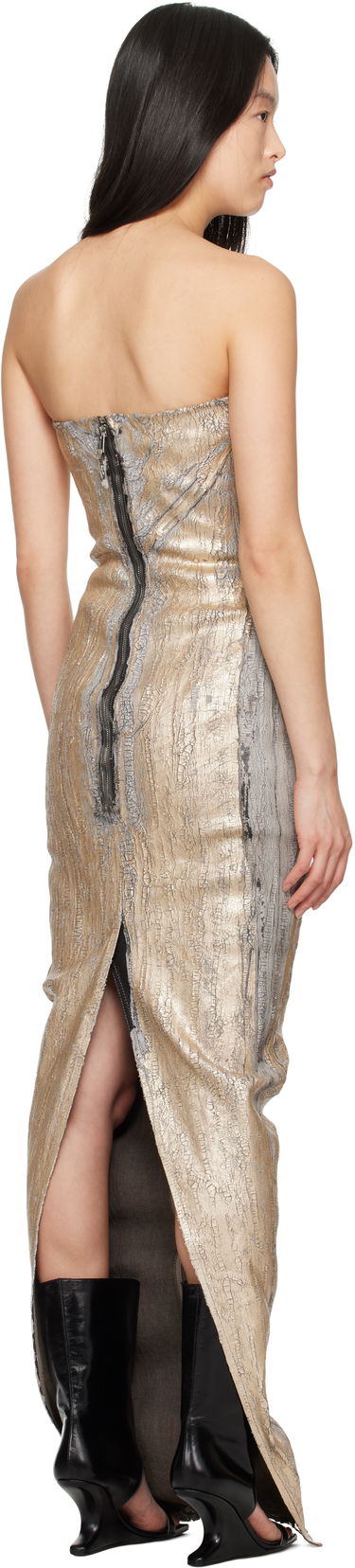 Pокля Rick Owens Rick Owens Hollywood Bustier Gown Металик | RP01E7524 SGMC, 2