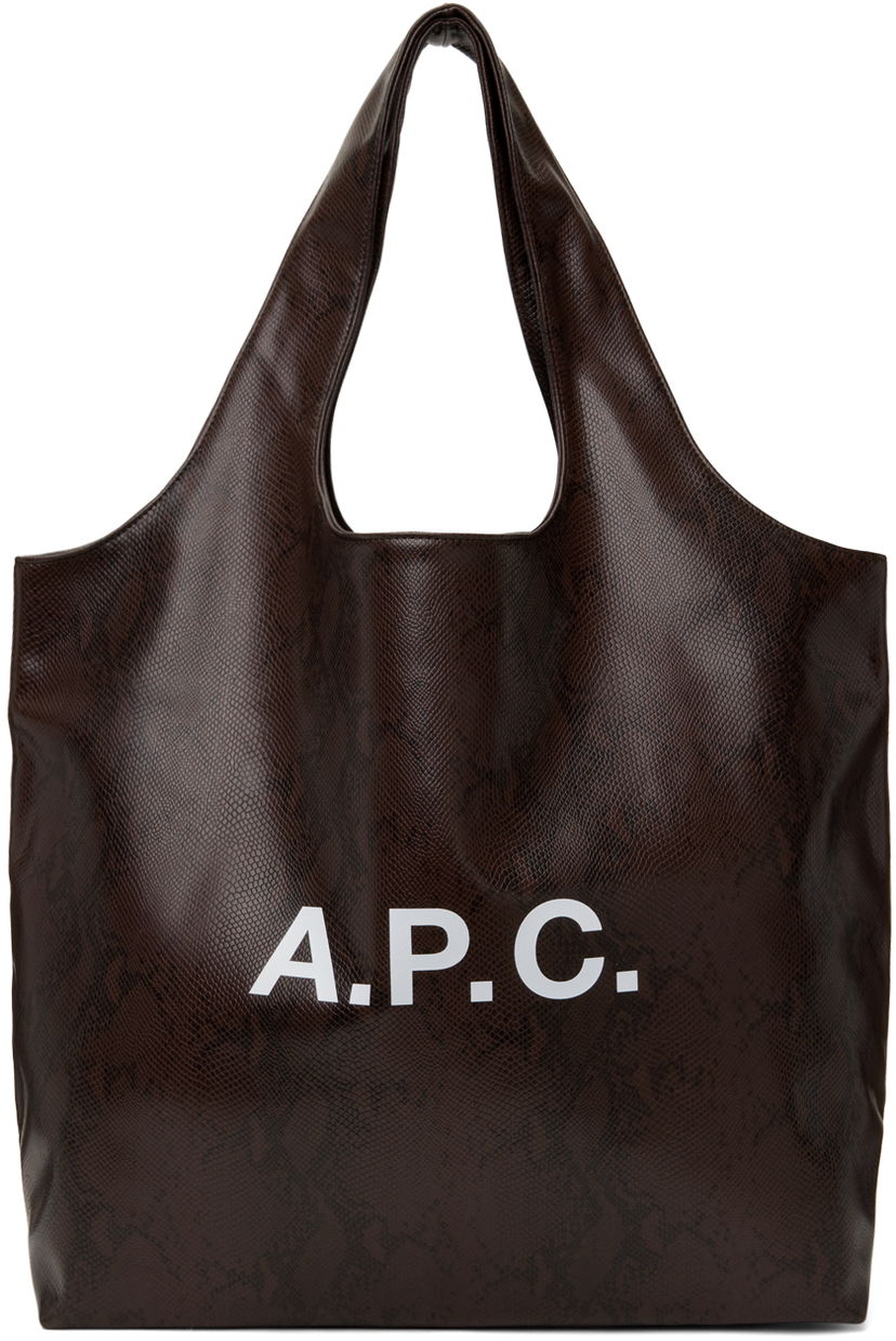 Голяма пазарска чанта A.P.C. Brown Ninon Tote Черно | PUABN-M61565