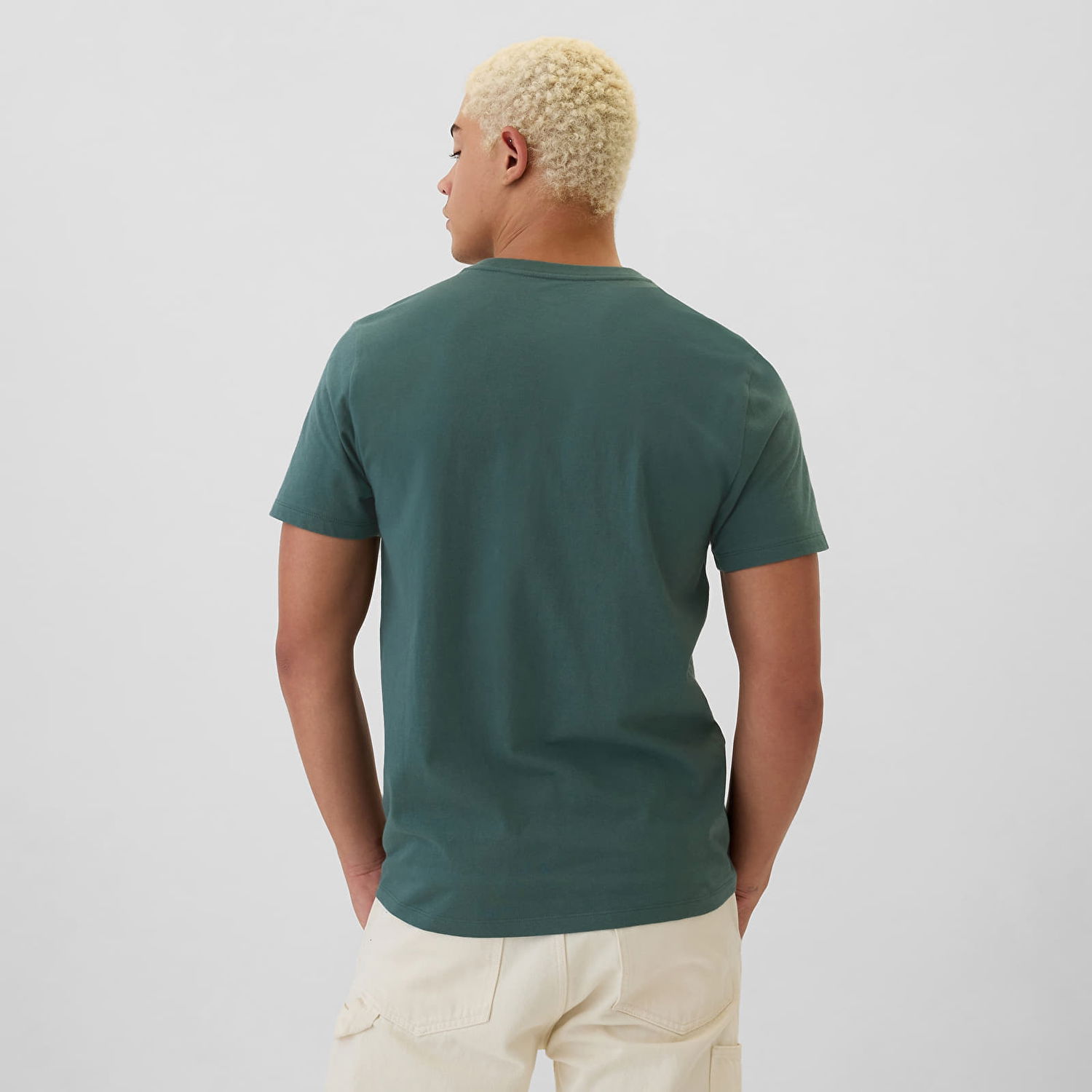 Тениска GAP T-shirt Logo Tee Moores Green S Зелено | 542157-02, 1