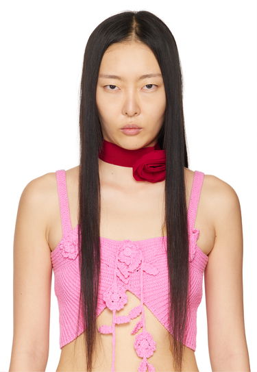 Колие Blumarine Rose Choker Червено | P422W267A, 1