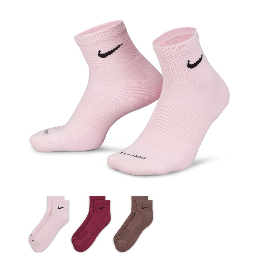 Чорапи Jordan Nike Everyday Plus Cushioned Training Ankle Socks 3-Pack Многоцветен | SX6890-961, 1
