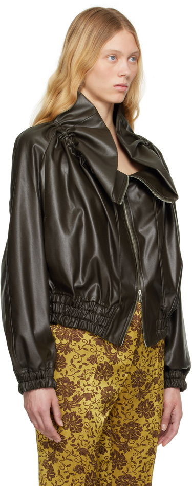 Яке бомбър Dries Van Noten Dries Van Noten Cocoon Bomber Jacket Зелено | 251-010510-1502, 1