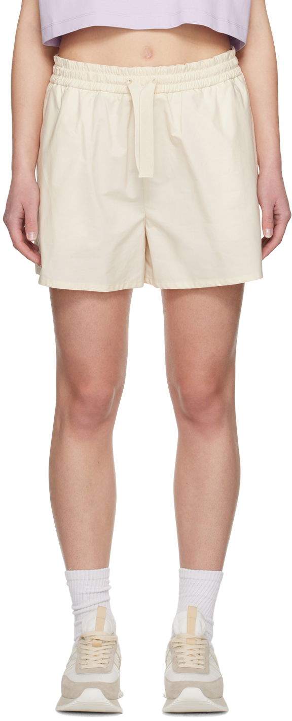 Къси панталони Moncler Off-White Drawstring Shorts Бежово | J10932B00010597LQ, 0