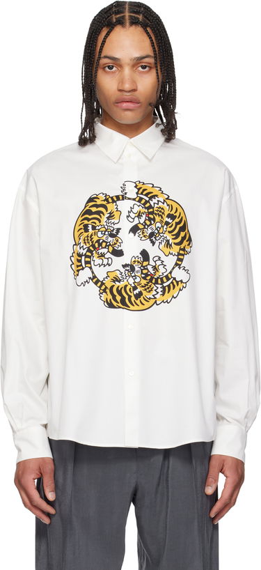 Риза KENZO Kenzo Paris VERDY Edition Casual Poplin Shirt Бяло | FF55CH4309P2, 0