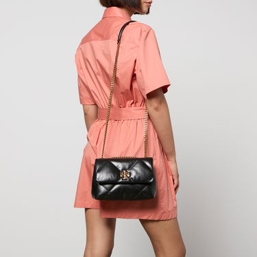 Чанта през рамо Tory Burch Small Convertible Quilted Leather Shoulder Bag Черно | 154706-001, 1