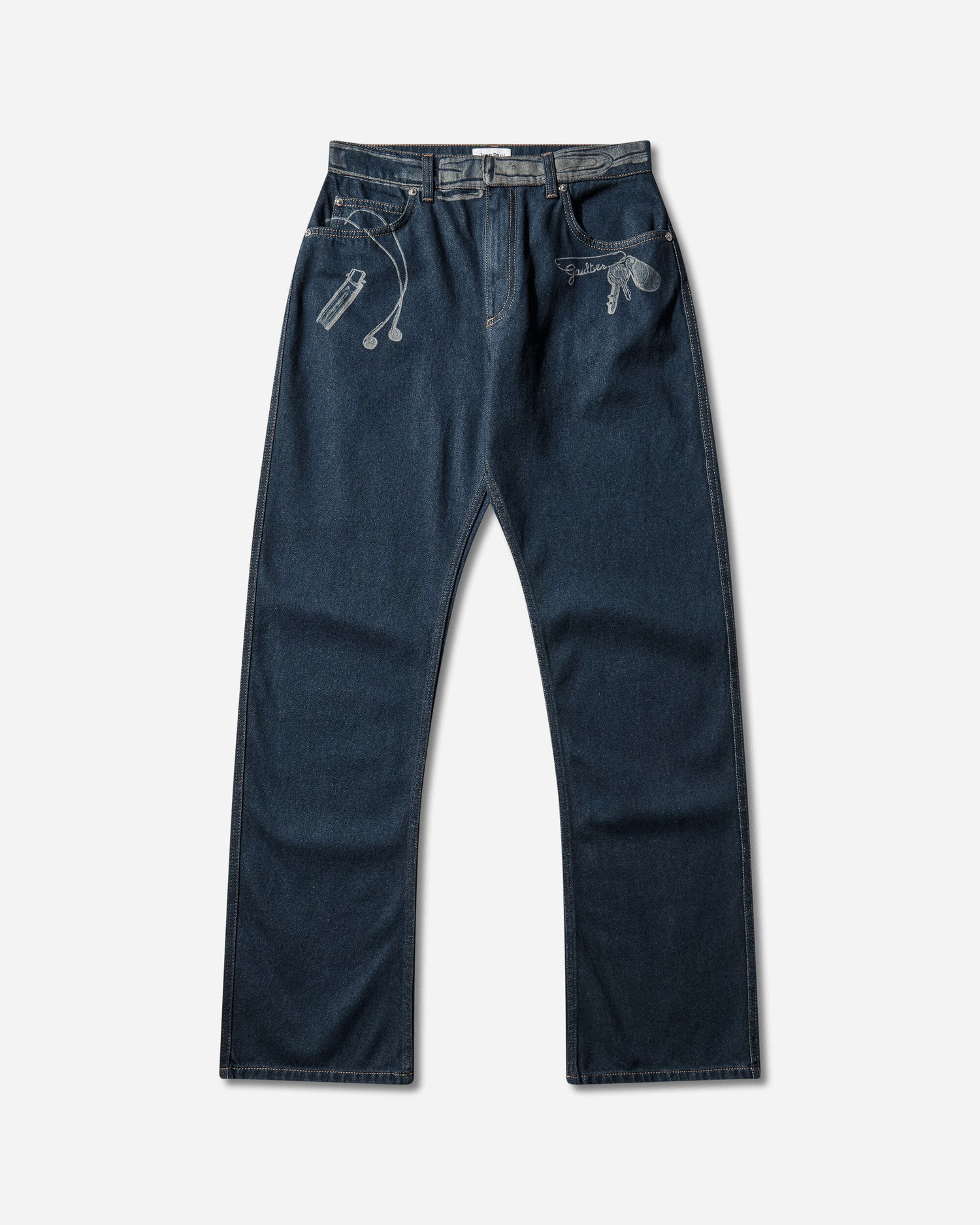 Дънки Jean Paul Gaultier Trompe L'oeil Jeans Синьо | 26-01-W-TR060-D027 57, 0