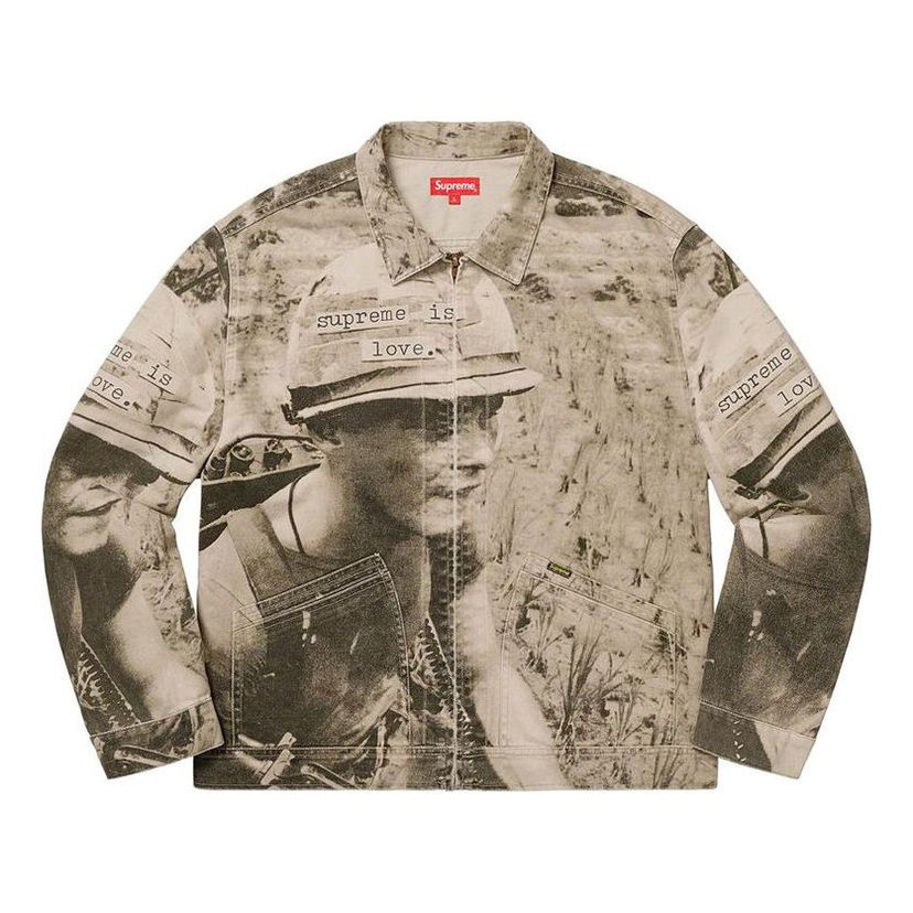 Яке Supreme Supreme Is Love Denim Work Jacket Бежово | SUP-FW19-061