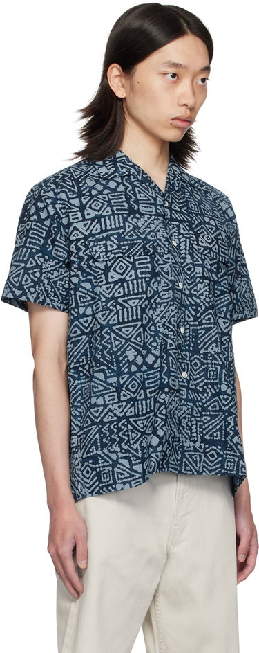Риза BEAMS BEAMS PLUS Batik Print Shirt Кафяво | 3801-0111-139, 4
