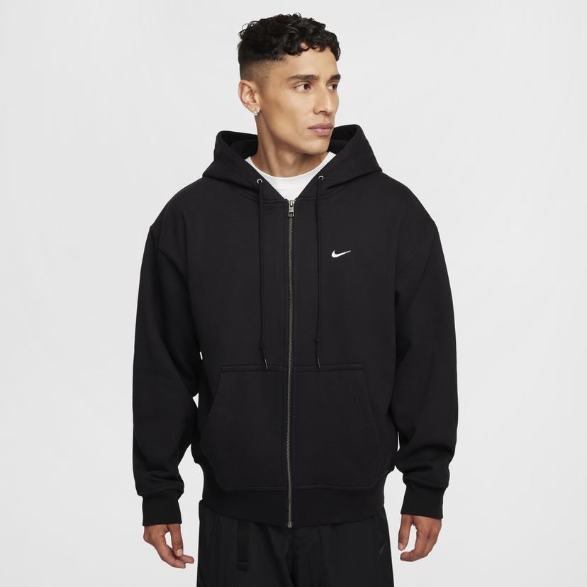 Суитчър Nike Solo Swoosh Full-Zip Hoodie Черно | FZ1165-010