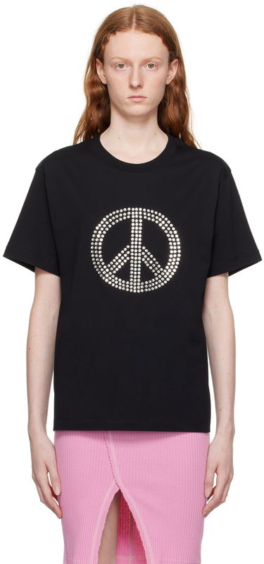 Тениска Moschino Moschino Jeans 'Peace' T-Shirt Черно | 0711 8262, 0