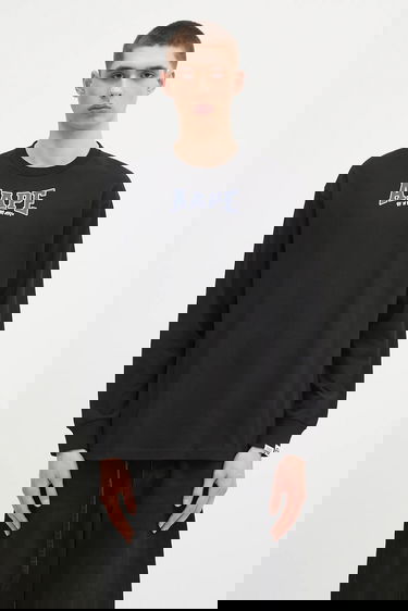 Тениска AAPE by A Bathing Ape AAPE Main Long Sleeve T-Shirt Черно | AAPLTM1544XXN, 0