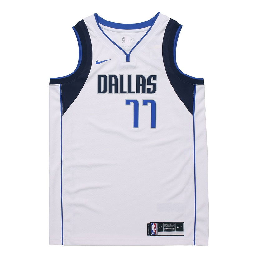 Фланелка Nike Lukas Doncic Mavericks Jersey Бяло | CW3588-109