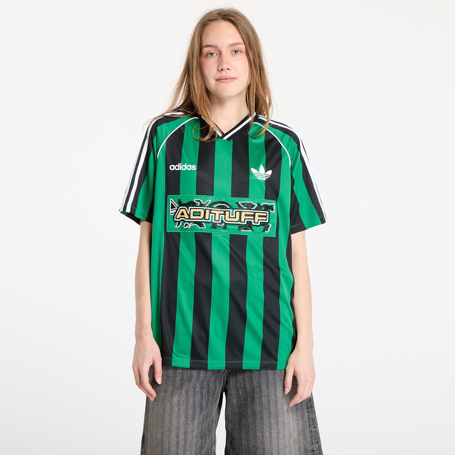 Фланелка adidas Originals Adidas Originals Beads Jersey Зелено | KD2273, 0
