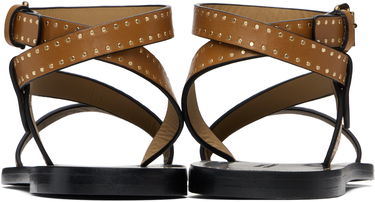 Кецове и обувки ISABEL MARANT Isabel Marant Jopee Studded Leather Sandals Кафяво | SD0228FA-C1B05S, 1