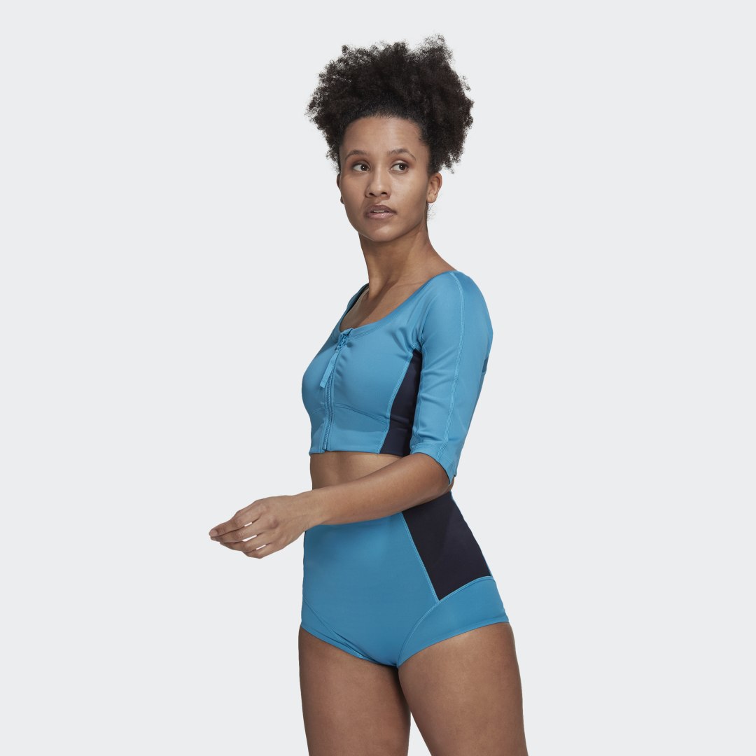 Тениска adidas Originals Top Yoga Синьо | HH9077, 0