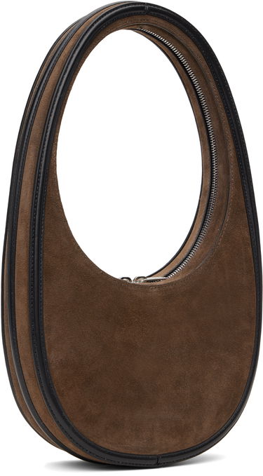Дамска чанта Coperni Swipe Suede Shoulder Bag Кафяво | COPBA01F6020, 2