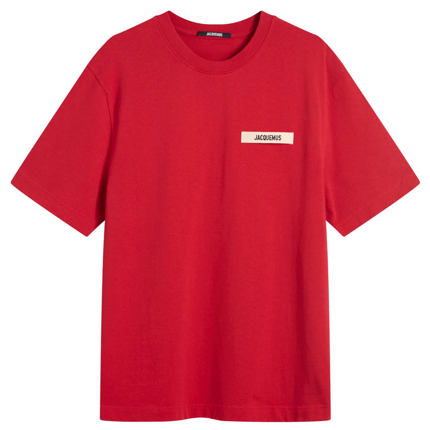 Тениска Jacquemus Grosgrain Logo T-Shirt Червено | 25HTSM00133AJ00226-480, 0