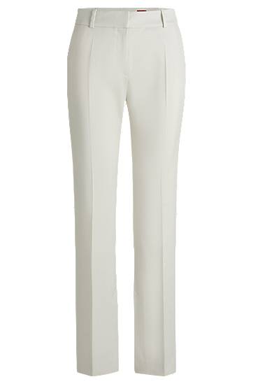 Slim-Fit Shimmer Trousers