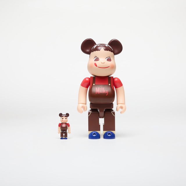 Pekachon Chocolate Milky 100% & 400% BE@RBRICK figure set