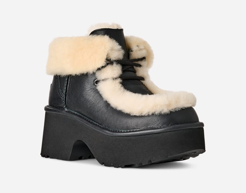 Кецове и обувки UGG UGG Classic Esmee Leather Boots Черно | 1176110-BLK, 1