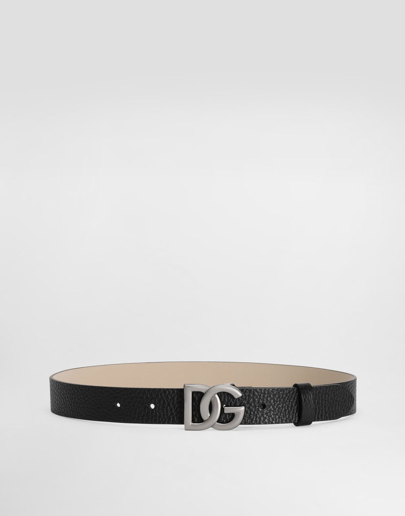 Колани Dolce & Gabbana Calfskin Logo Belt Черно | EC0083AI21880999