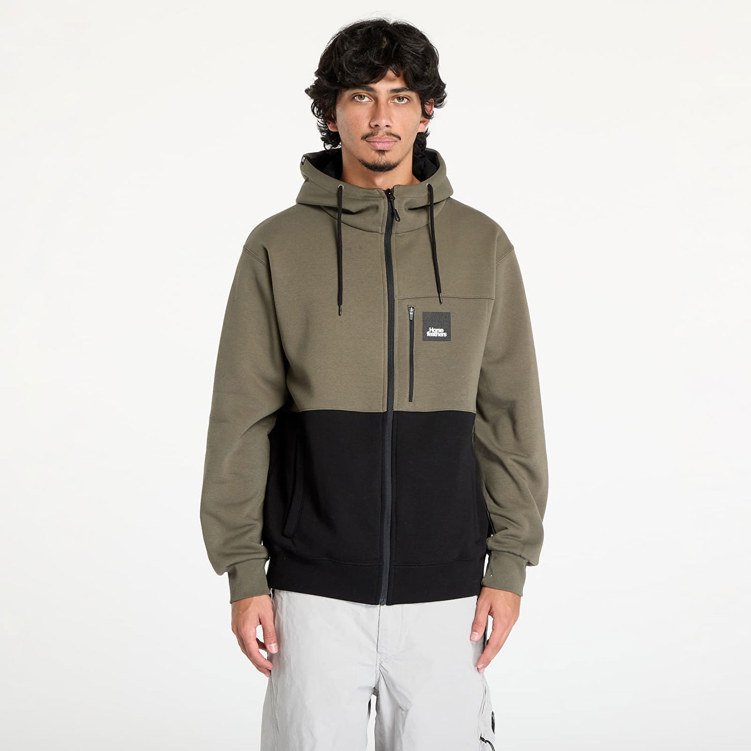 Суитчър Horsefeathers Vick Sweatshirt Burnt Olive M Зелено | SM1321G, 0