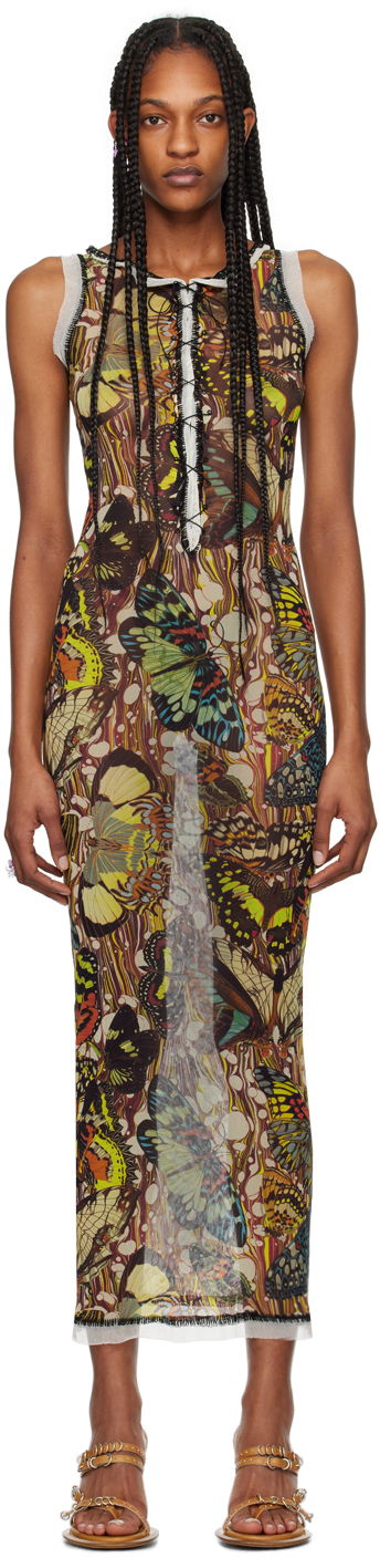Pокля Jean Paul Gaultier 'The Butterfly' Maxi Dress Многоцветен | 24/25-F-RO092-T545-1090, 0