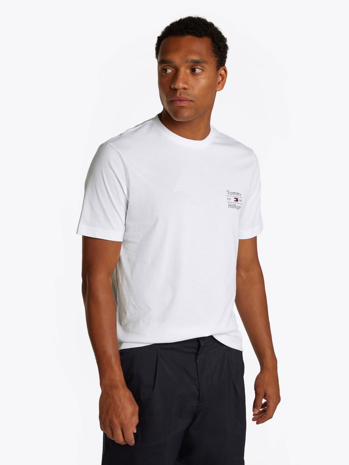 Тениска Tommy Hilfiger Tommy Hilfiger Stack T-Shirt Бяло | MW0MW38622YBR, 0