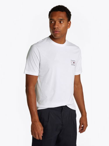 Тениска Tommy Hilfiger Tommy Hilfiger Stack T-Shirt Бяло | MW0MW38622YBR, 0