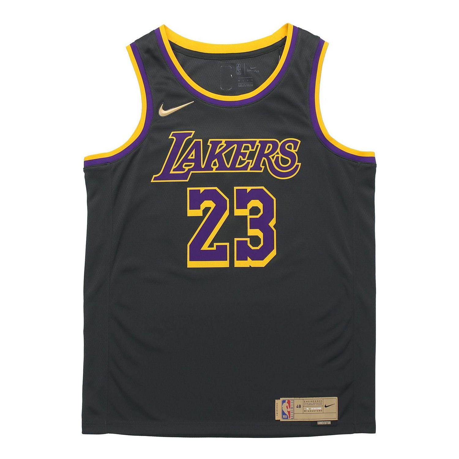 Фланелка Nike Los Angeles Lakers LeBron James No. 23 Basketball Jersey Черно | CN9929-013, 0