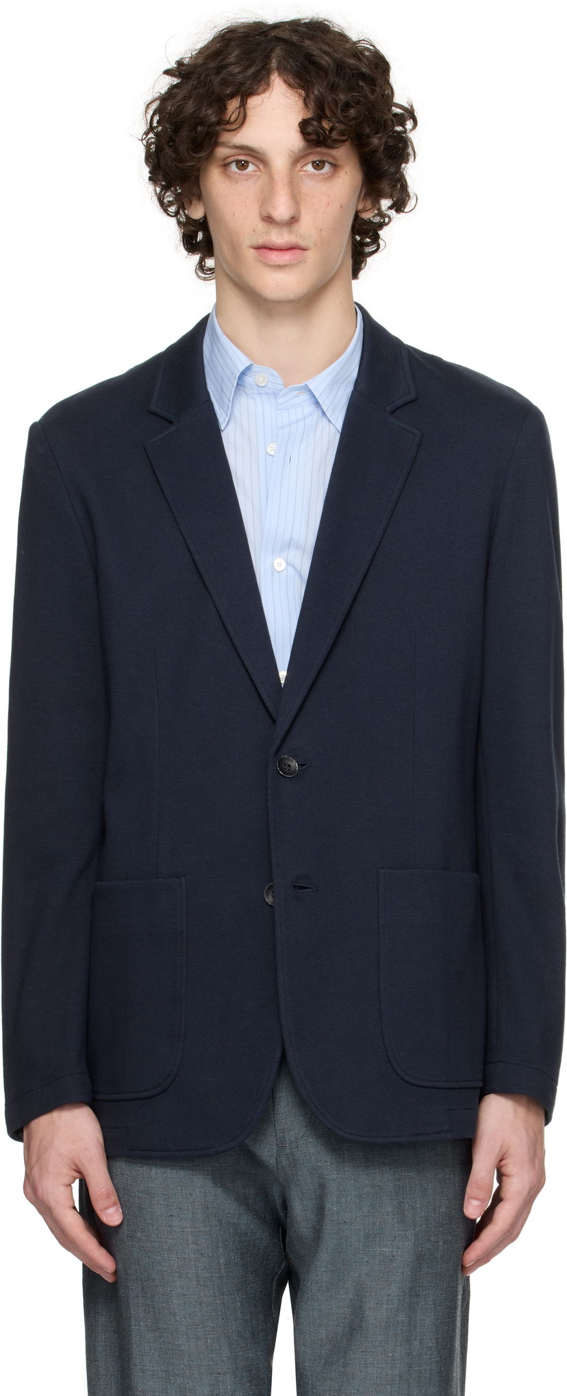 Яке rag & bone Rag & Bone Butler Patch Pocket Blazer Тъмно синьо | MBW25P4006PIML