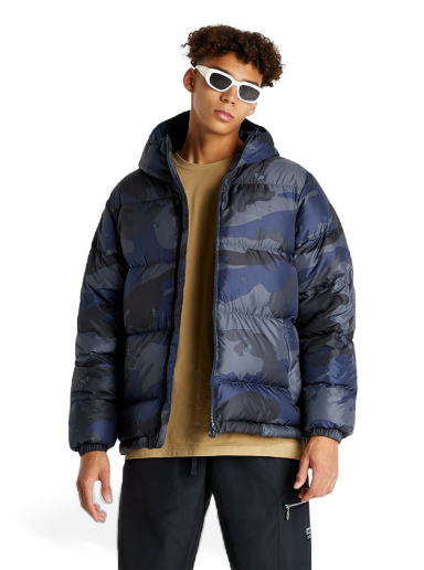 Пухо яке adidas Originals Camo Puff Jacket Тъмно синьо | H13566