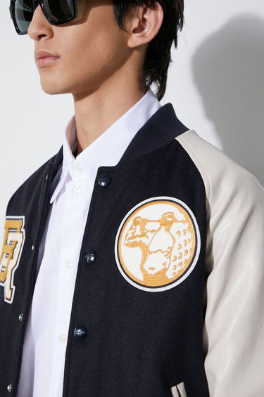 Яке бомбър Baracuta Baracuta Varsity Wool Blend Bomber Jacket Тъмно синьо | BRCPS0996, 5