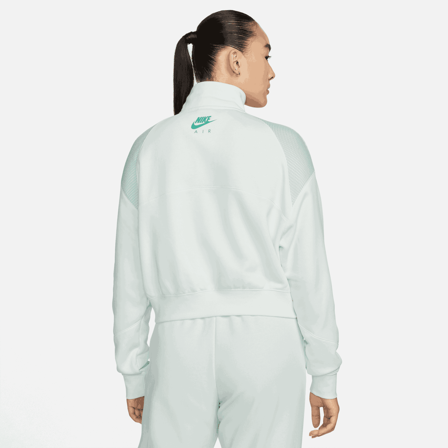 Суитчър Nike Nike Sportswear Air Fleece Quarter-Zip Top Зелено | DM6073-394, 1