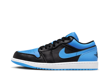 Кецове и обувки Jordan Air Jordan 1 Low "Black University Blue" Синьо | 553558-041, 0