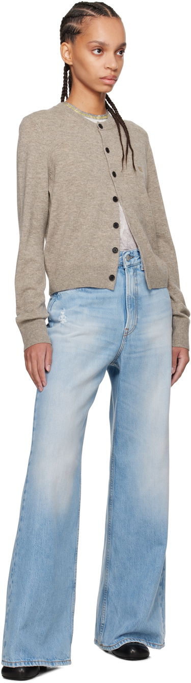 Пуловер Acne Studios Acne Studios Yak Wool Cardigan Бежово | A60559-, 3