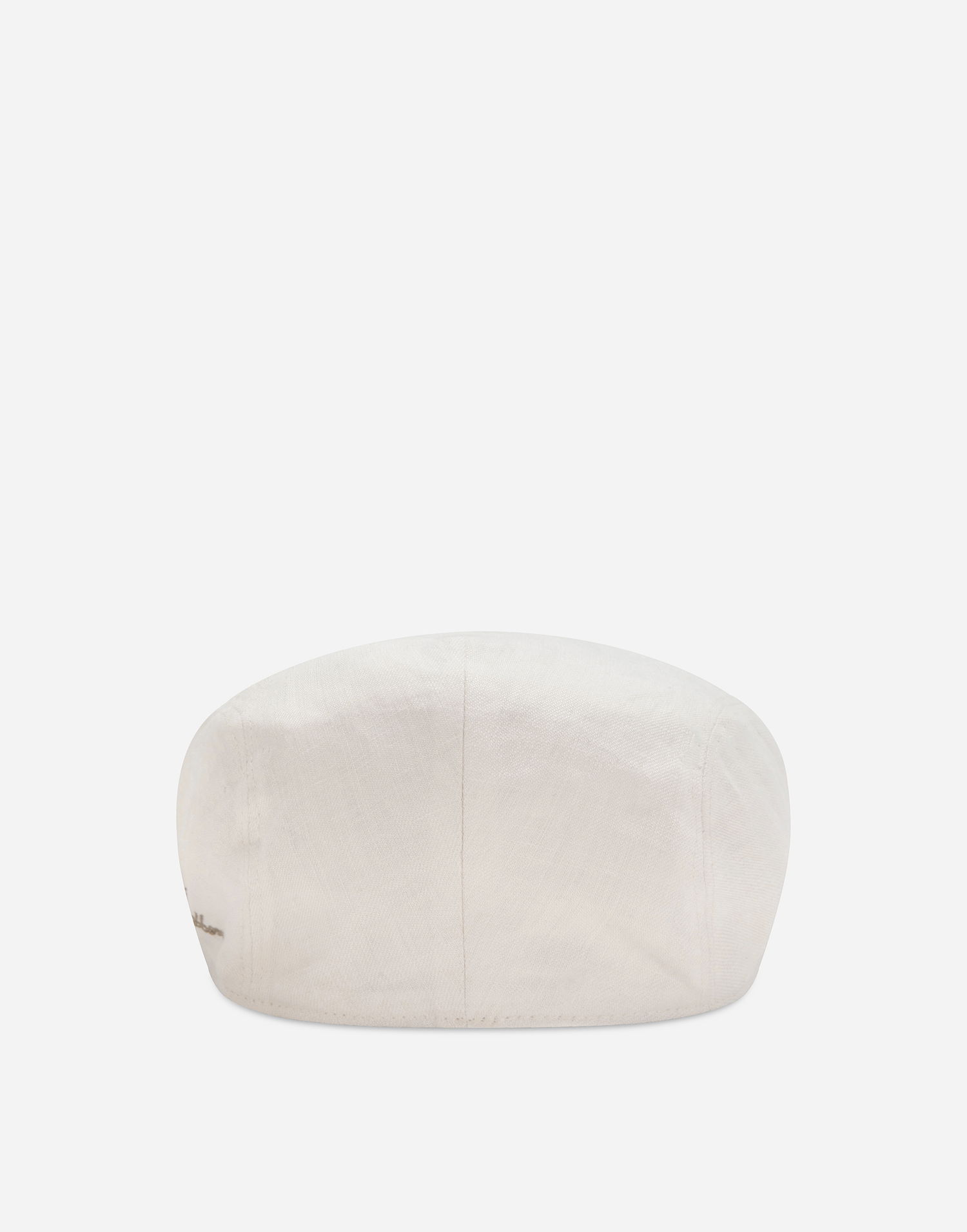 Барета Dolce & Gabbana Linen Twill Flat Cap With Logo Embroidery Бяло | GH587ZFU4L0W0001, 1