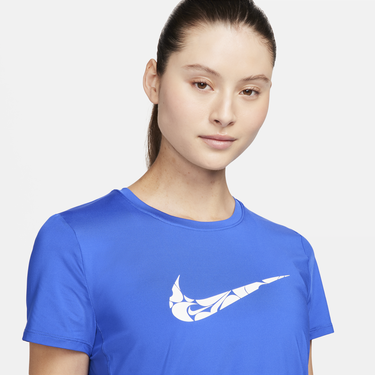 Тениска Nike Dri-FIT One Swoosh Short Sleeve Running Top Синьо | FN2618-405, 2