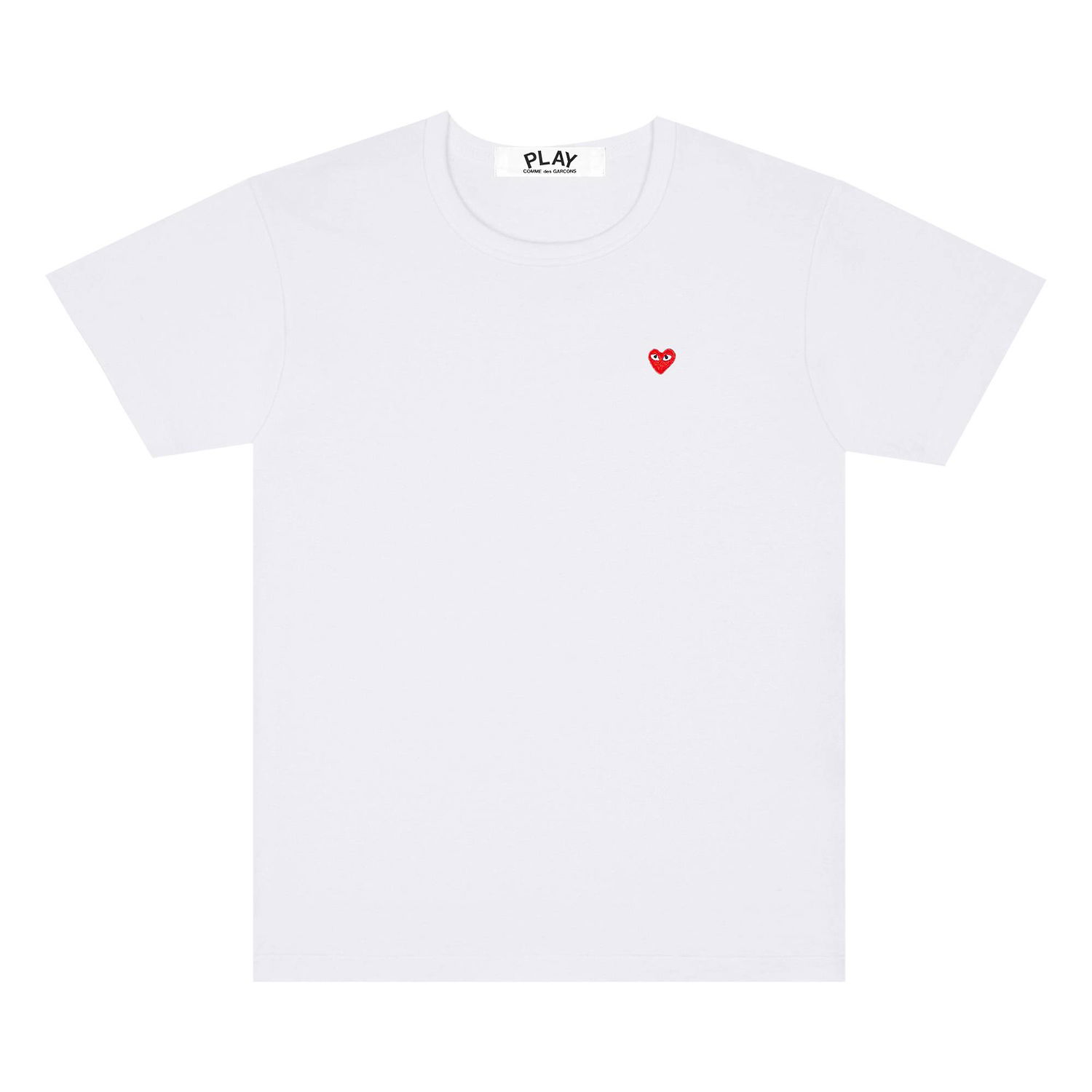 Тениска Comme des Garçons PLAY Small Heart T-Shirt Бяло | AZ T303 051 2, 1
