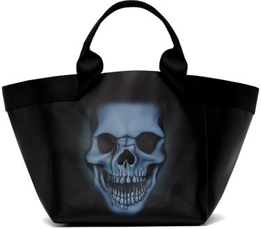 Голяма пазарска чанта Ottolinger Ottolinger Mini Skull-Print Shopper Tote Черно | 2701603, 0