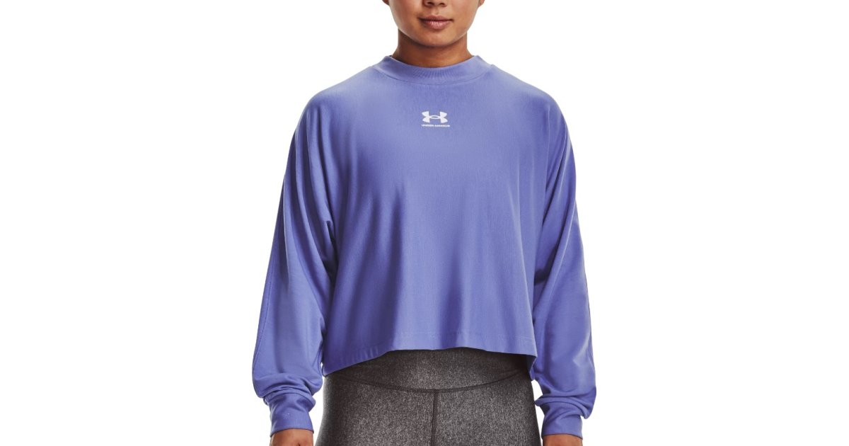Суитчър Under Armour Rival Terry Oversized Crew Neck Лилаво | 1376995-495, 1