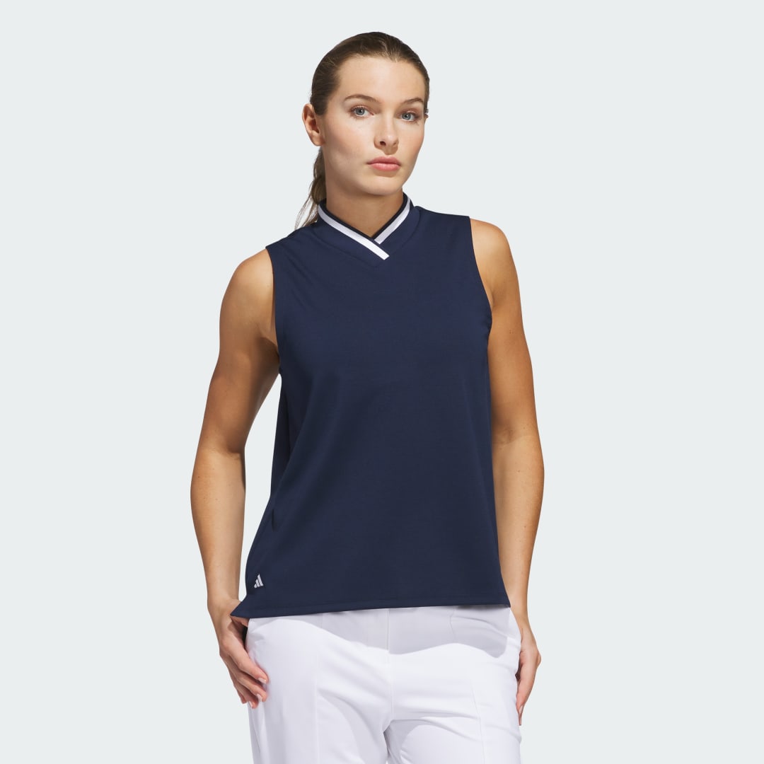 Потник adidas Performance Go-To Sleeveless Polo Shirt Тъмно синьо | JE7315, 0
