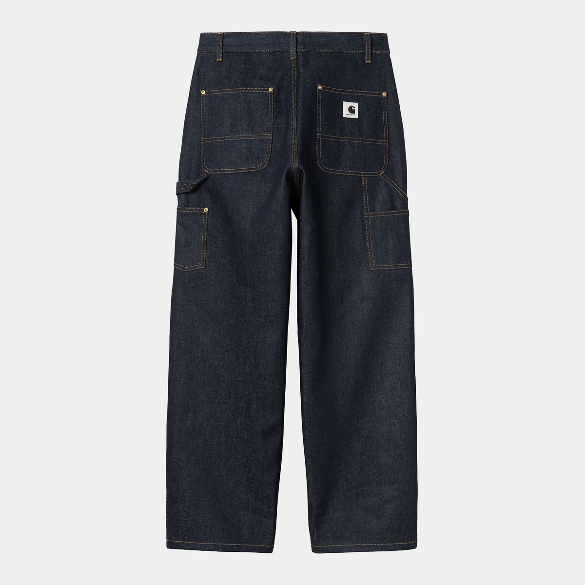 Дънки Carhartt WIP Brandon Rigid Denim Double Knee Pant Тъмно синьо | I036323_6, 0