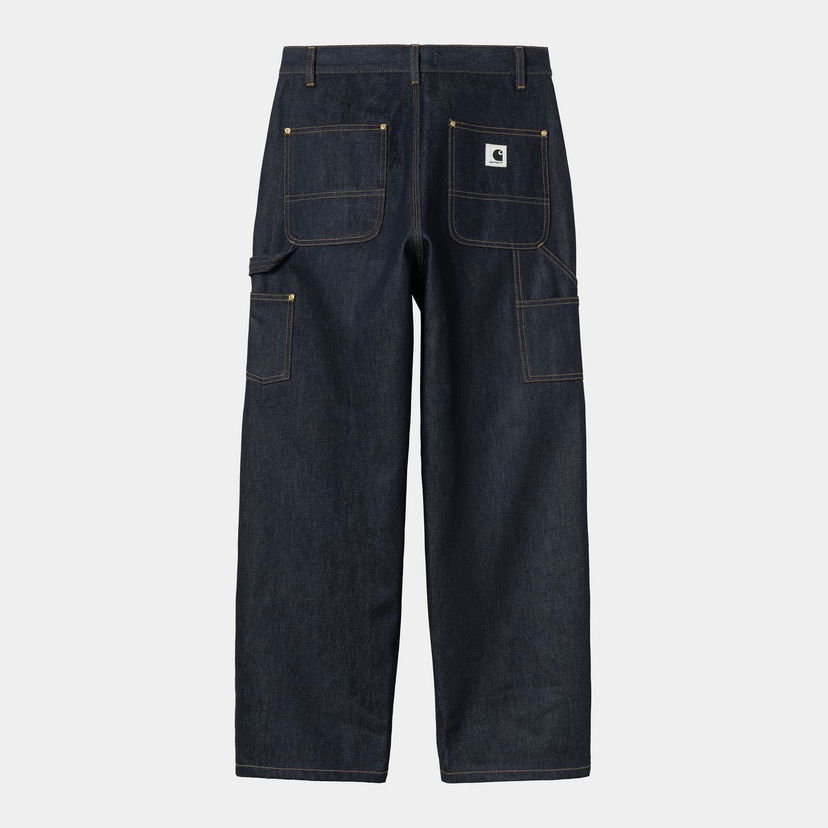 Дънки Carhartt WIP Brandon Rigid Denim Double Knee Pant Тъмно синьо | I036323_6