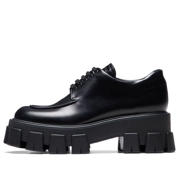 Кецове и обувки Prada Monolith Brushed Calf Derby Shoes Черно | 1E708L_B4L_F0002_F_A055, 0
