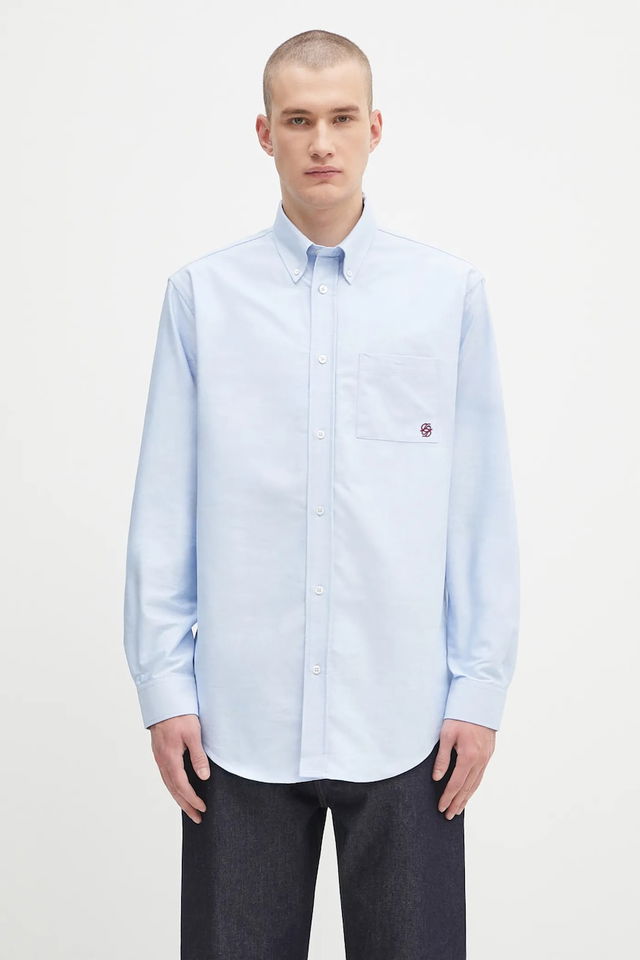 Drôle de Monsieur La Chemise Oxford Relaxed Fit Button-Down Shirt
