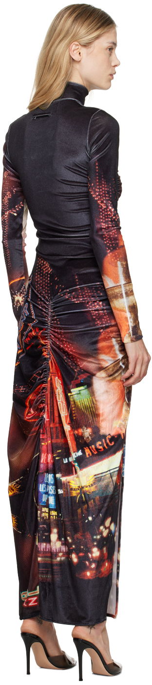 Pокля Jean Paul Gaultier Gaultier 'The Velvet Pigalle' Maxi Dress Многоцветен | 24/30-F-RO257-J554-00301550, 2